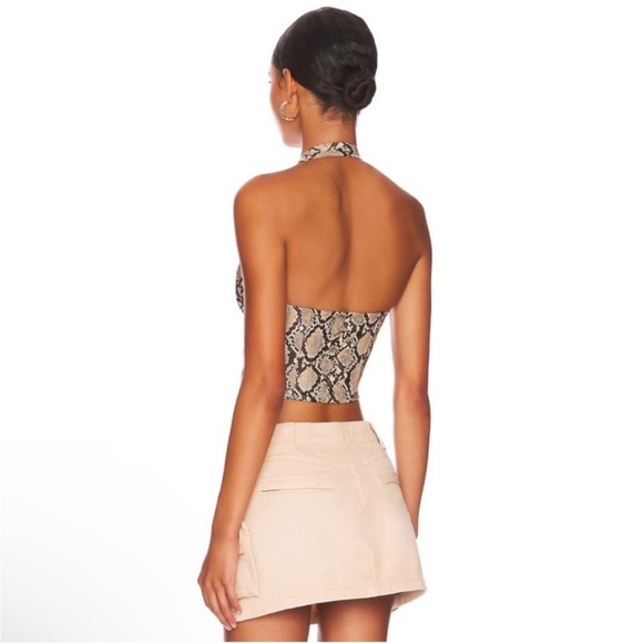 Miaou Mara Snake Print Corset - Picture 3 of 6